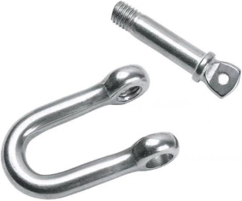 ALLZSMOOTHLY Bow Shackle 1/4 '', 5/16'',3/8'',high-Strength Carbon Steel Bow Shackle, Screw Pin Anchor Shackle,Suitable for Camping and Hiking - Image 4